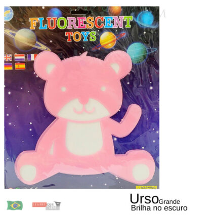brilha no escuro Urso 3D  Grande  Fluorescent