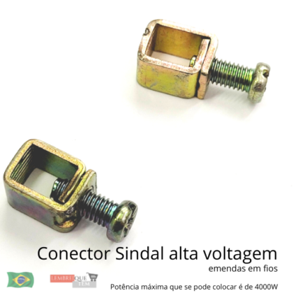 conector sindal emendas em fios alta voltagem
