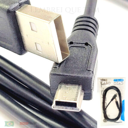 Cabo USB macho + v3 p/ transferência de dados e carregamento – 2 METROS