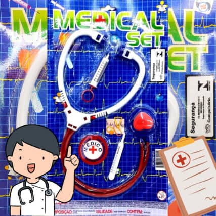 Kit Médico Infantil 4 Peças Medical medicina