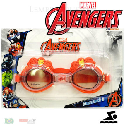 Oculos De Natacao  3D Homem de Ferro  Vingadores Avengers