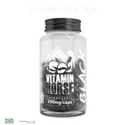 Ephedra Black 200mg 60 cap – Vitamin Horse – Termogenic suplemento efedrina