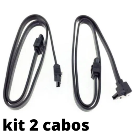 kit cabo Sata GIGABYTE – Preto 50cm c/ trava