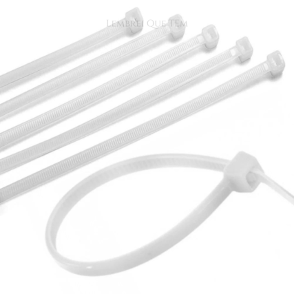 Abraçadeira Nylon 10 cm branco leitoso