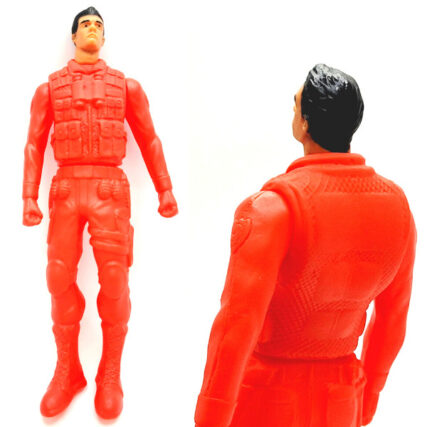 Boneco soldado 100% venil – macio e flexível