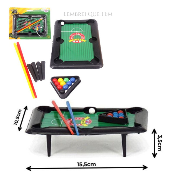 Mesa De Sinuca Bilhar Snooker Infantil TB-4