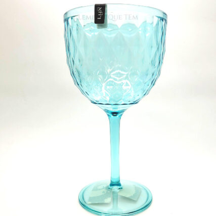 Taça abacaxi gin cristal 500ml  azul