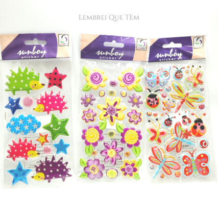 Adesivos brilho sortidos