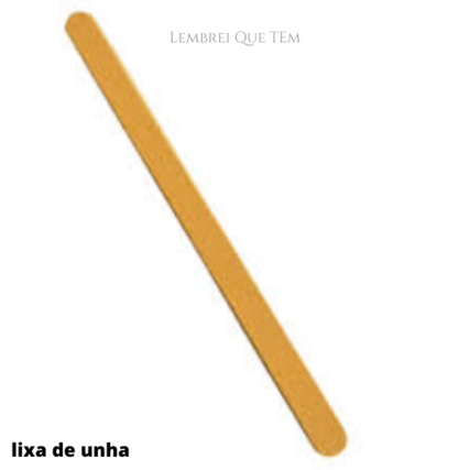 Lixa de unha Possui dois tipos de gramatura