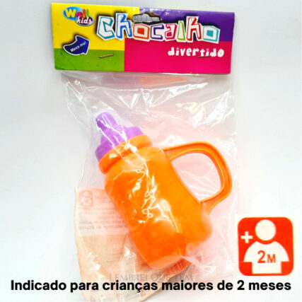 Chocalho Mamadeira Wellkids – crianças maiores de 2 meses