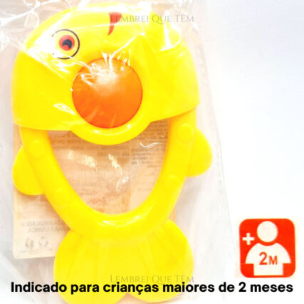 Chocalho Peixe fofinho divertido Wellkids – crianças maiores de 2 meses