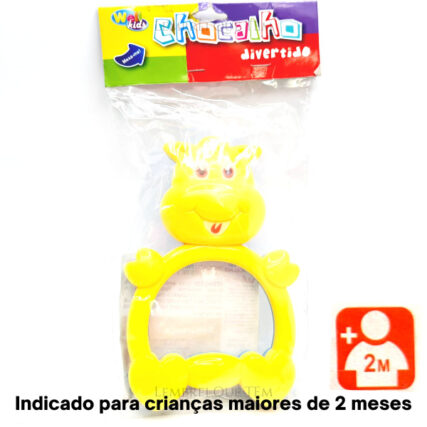 Chocalho Urso fofinho divertido Wellkids – crianças maiores de 2 meses