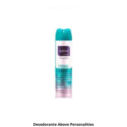 Desodorante Above Personalities Strong & Classic Aerosol 90g