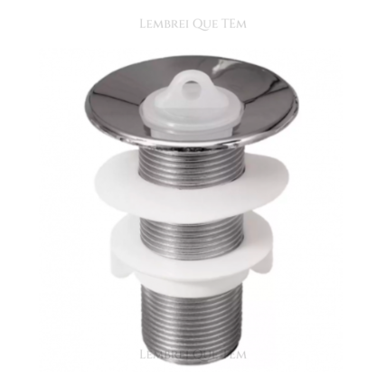 Válvula para Lavatório Banheiro ABS Cromado VAC DACUNHA