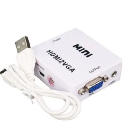 mini adaptador hdmi  vga conversor para audio e video