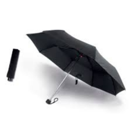 Guarda Chuva Sombrinha Pequena Preta Retrátil Manual 54cm