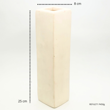 Vaso Decoração Retangular solitário
