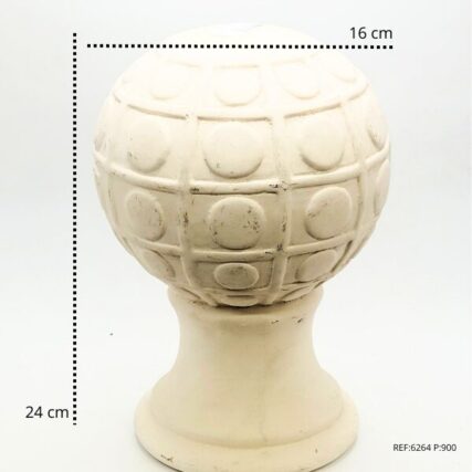 Decoração esféricas – Servem para encimar colunas.