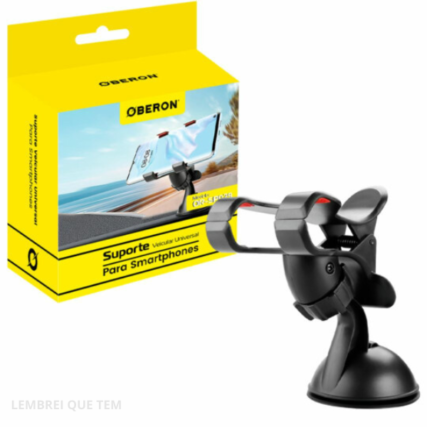 Suporte para Celular Veicular Universal OBERON Ventosa