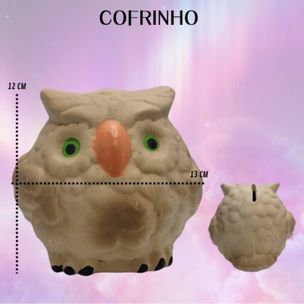 Coruja cofre Decoração bolinha
