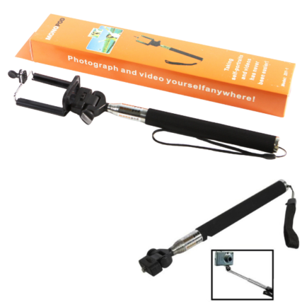 Bastão Pau de Selfie c/Controle Bluetooth Monopod
