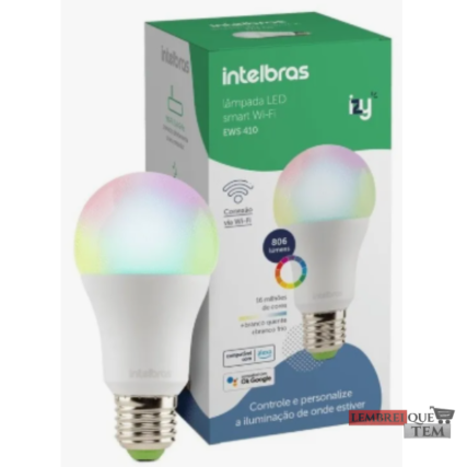 Lâmpada Smart Inteligente Com Alexa Wi-fi Ews 410 Intelbras Rgb