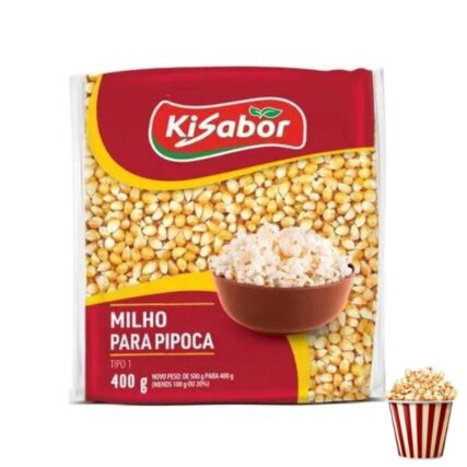 Milho de pipoca Kisabor 400g