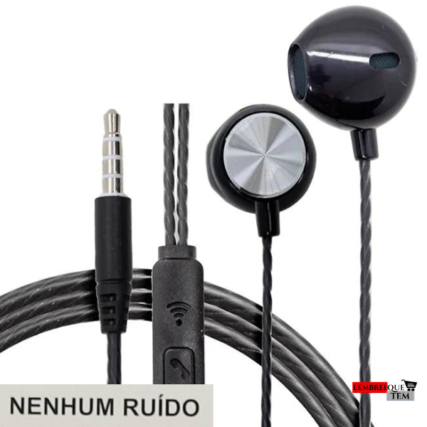 Fone de Ouvido Stereo Bass Sem ruído – Linha Premium Lelong