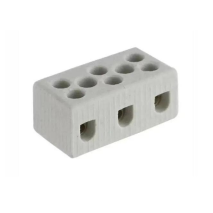 Conector Porcelana 10mm 25a/600v 3 Polos