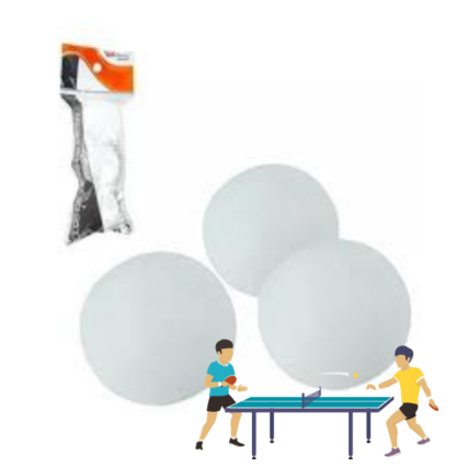 Kit Bolinha De Ping Pong Tênis De Mesa Com 3 Unidades