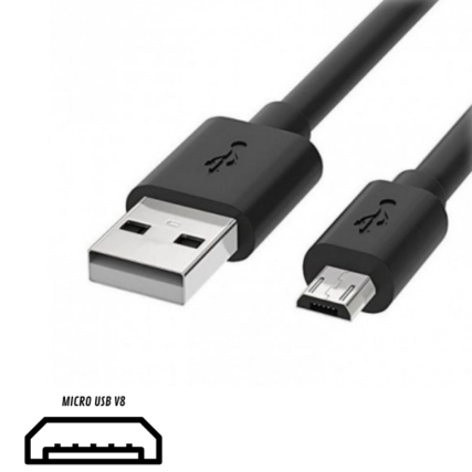 cabo micro USB v8  P/ carregamento e Transferência de dados – IT-BLUE