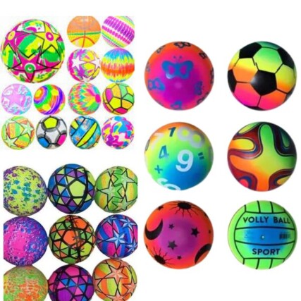 Bola De Praia Vinil Decorada Colorida Infantil