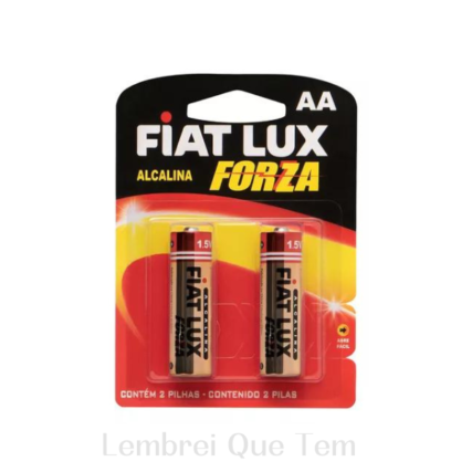 Pilha Alcalina AA LR6 FIAT LUX FORZA 2 UNIDADES 1,5V