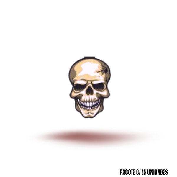 Halloween caveira Decoração – Tag Decorativa pacote com 10 unidades