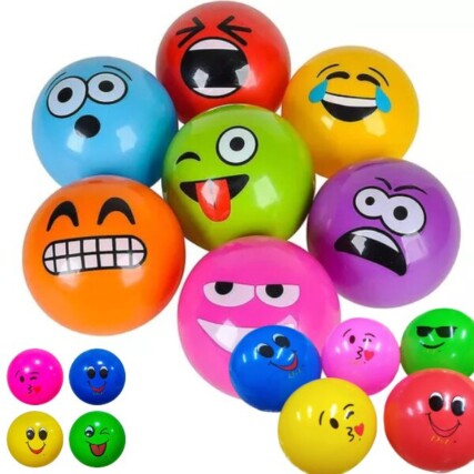 Bola Desenho PVC Decorada Colorida Infantil – emoji