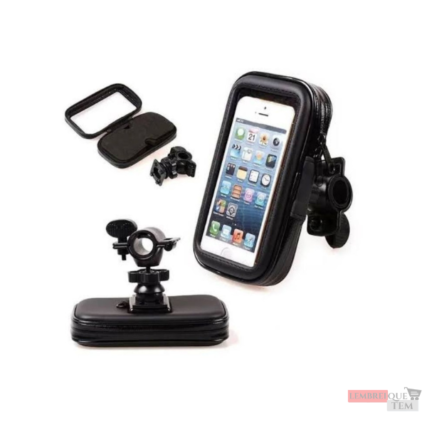 Suporte Case Para Celular Gps Moto Bike À Prova D’água Chuva