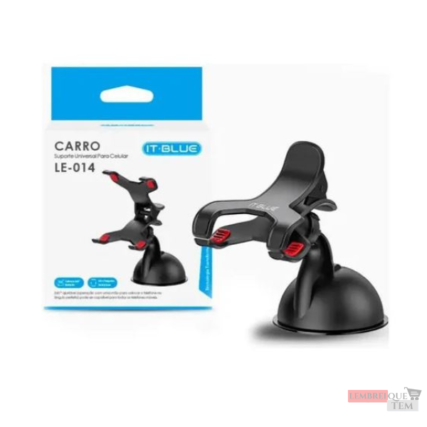 Suporte Universal para Celular e Gps Le-014 Lelong com Ventosa e Clipe Duplo