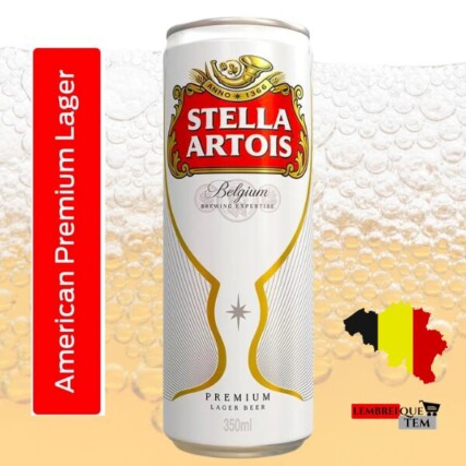 cerveja stella artois 350ml lata