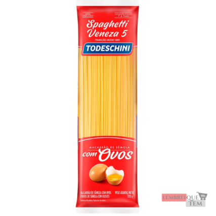 Macarrão De Sêmola Todeschini Espaguete Com Ovos 500g