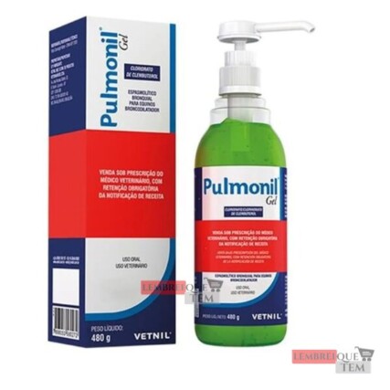 Pulmonil Gel Broncodilatador para Equinos e Bovinos 500mlVetnil 434  Unitário