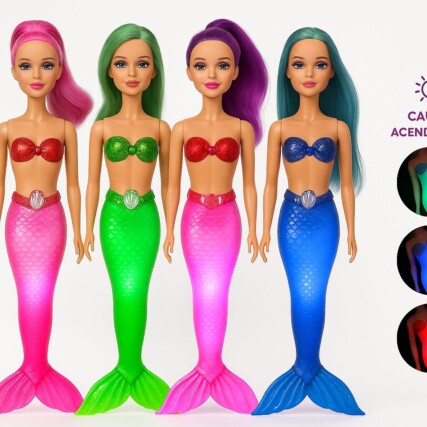 Boneca Sereia com Luz 34 cm