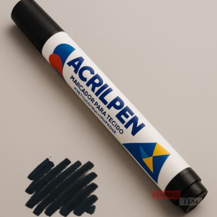 Caneta Marcador Para Tecido Acrilpen – Acrilex, Preto