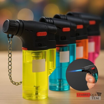 Mini-maçarico A Gás-recarregável-regulador De Chama Com trava de segurança