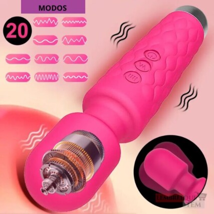 Varinha mágica recarregável vibrador  – MASSAGEADOR FORTE