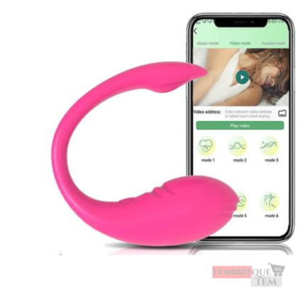 Vibrador com Controle via APP Bluetooth – Estimulador de Ponto G e Clitóris
