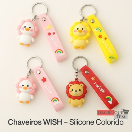 Chaveiro Silicone I Love You Pato