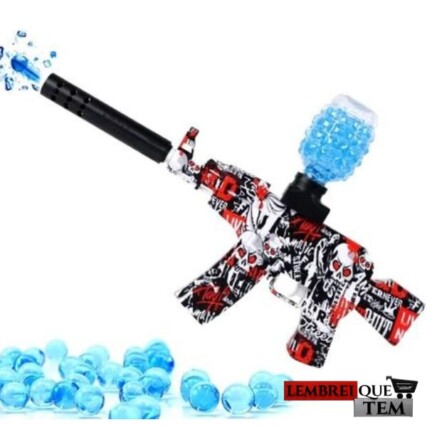 Arma Elétrica Lança Bolinhas de Gel – Gel Blaster MP5 / AK47 | Metralhadora Elétrica com Bolinhas Grátis