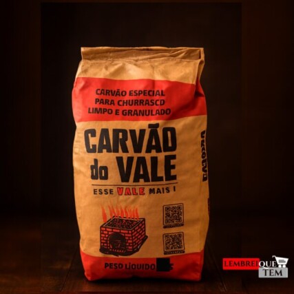 Carvão Do Vale 8KG – O Carvão Que Entrega Brasa Forte de Verdade