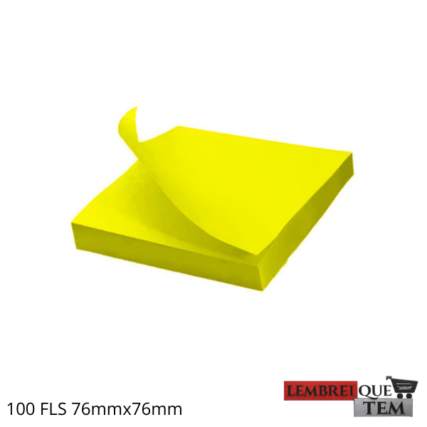 Post it BLOCO ADESIVO C100 FLS 76X76MM
