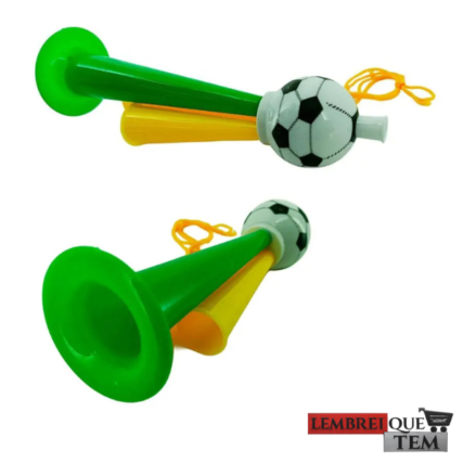 BRASIL CORNETA TRIPLA 22X8CM – Copa do Mundo